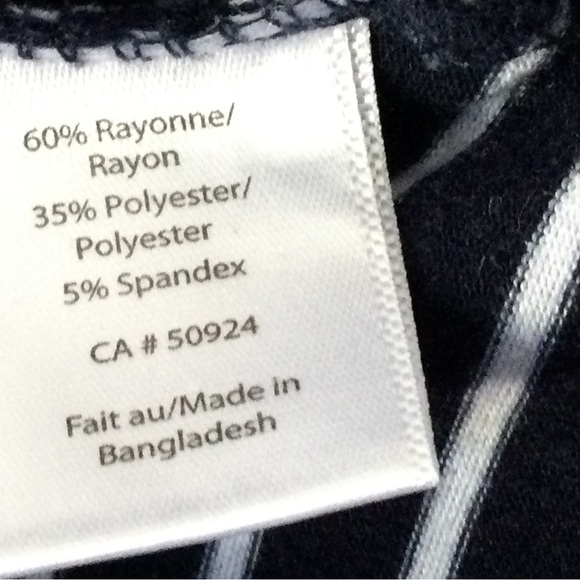 Coco & Tashi Approx Large Striped Rayon Blend Stretch Tank Tops Green and Navy - Picture 2 of 8